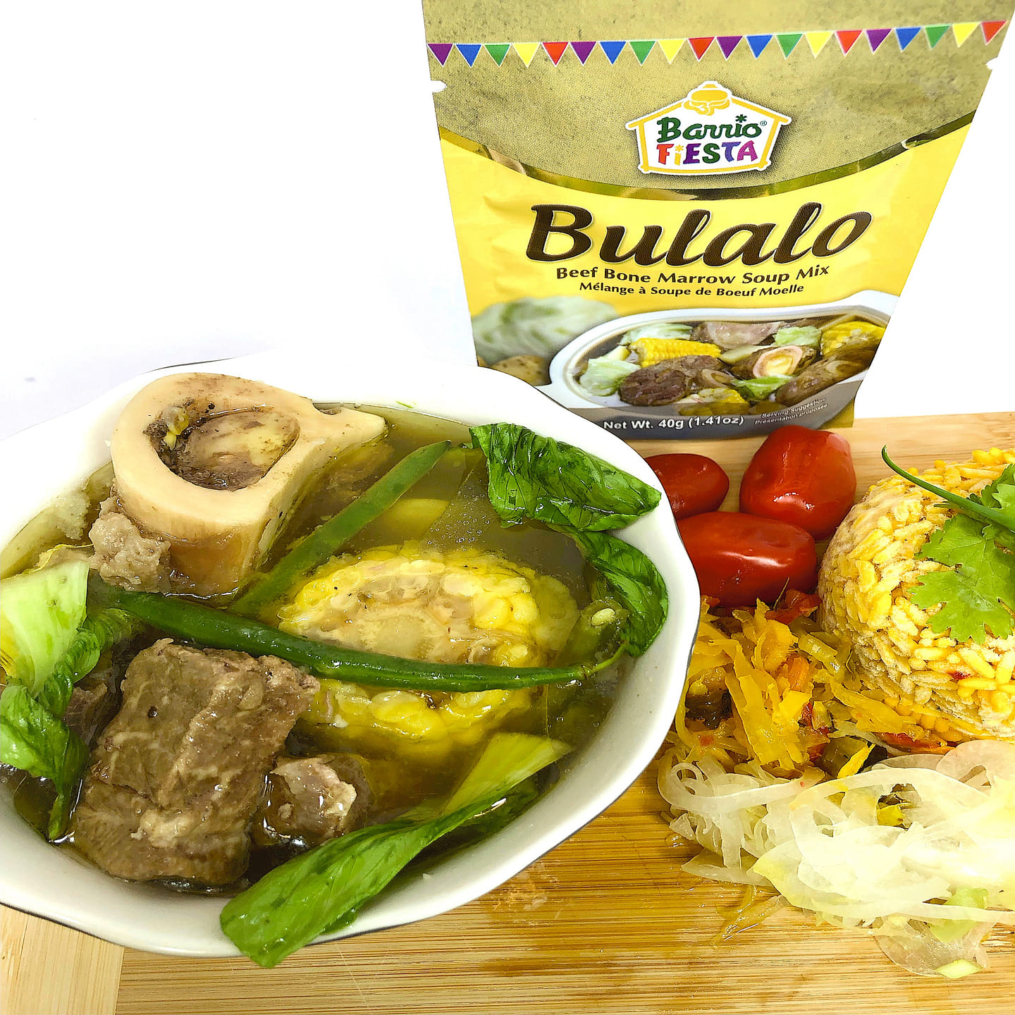 BARRIO FIESTA FILIPINO "BULALO" POWDERED MIX BEEF BONE MARROW 40 g