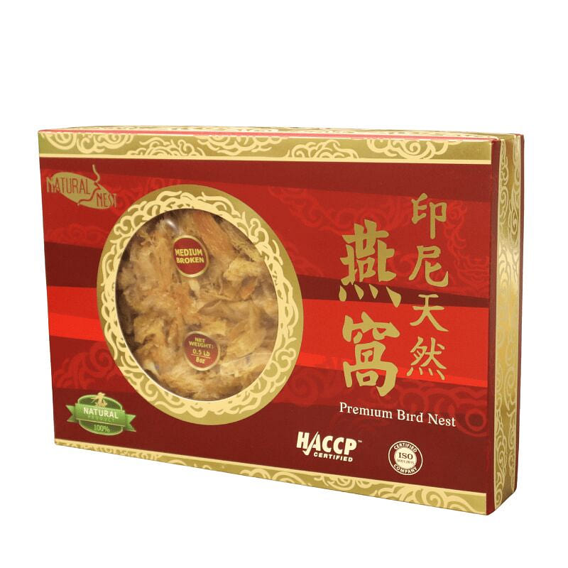 Dried Natural bird’s Nest Orange Medium Pieces 8 oz
