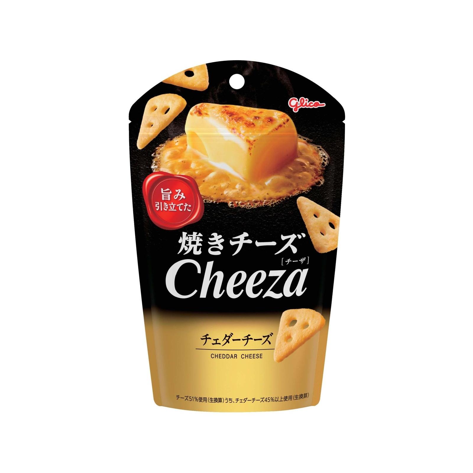 Glico Cheeza Cheddar Cheese Triangle Biscuits 32 g - Weee!