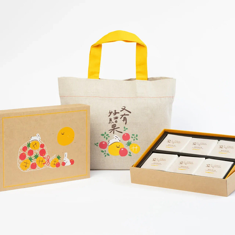 微热山丘 中秋限定 凤梨咸蛋黄奶黄月饼 6块入