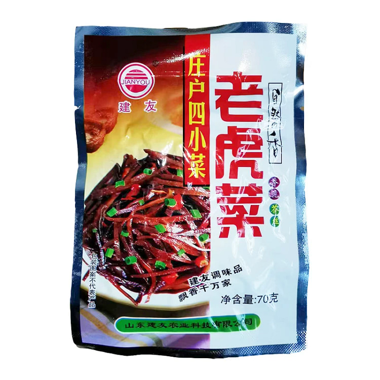 老虎菜咸菜70g*1袋 70 克