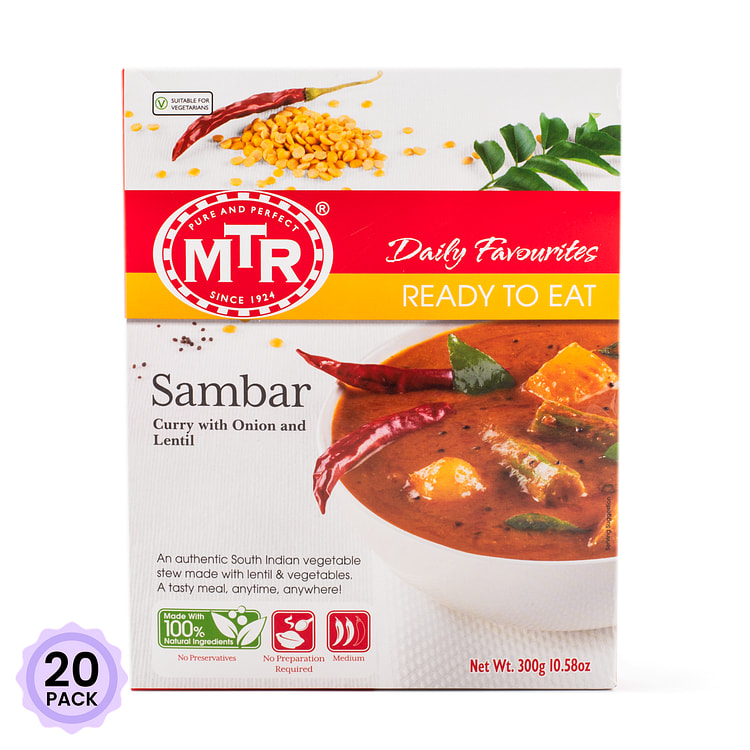 MTR 印度即食咖喱(Sambhar) 10.5 盎司*20 包