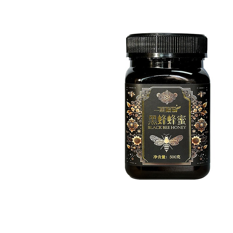 Black bee raw honey 500g*1 bottle
