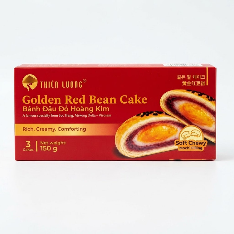 Thien Luong Golden Red Bean Cake Mochi 150 g