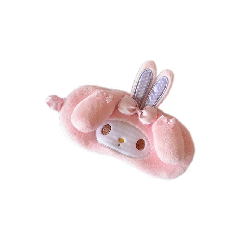 Sleep Mask Cartoon Cute Plush Eye Mask Girls Office Nap Shade-My Melody 1 count