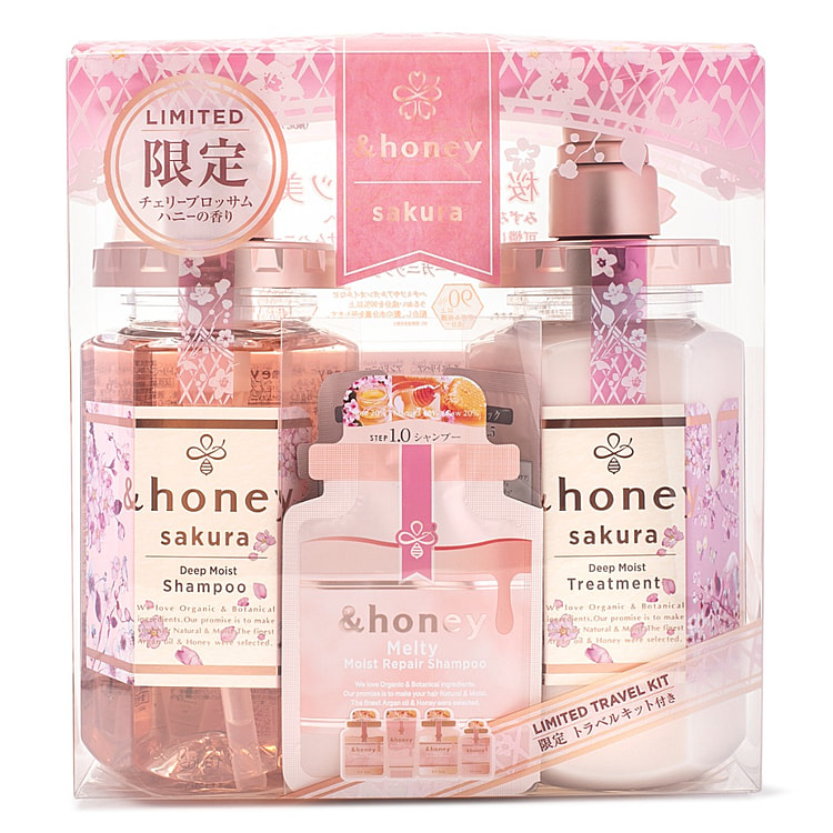 美品 Honey アンドハニー サクラ ディープモイスト チェリーブロッサムハニー シャンプー