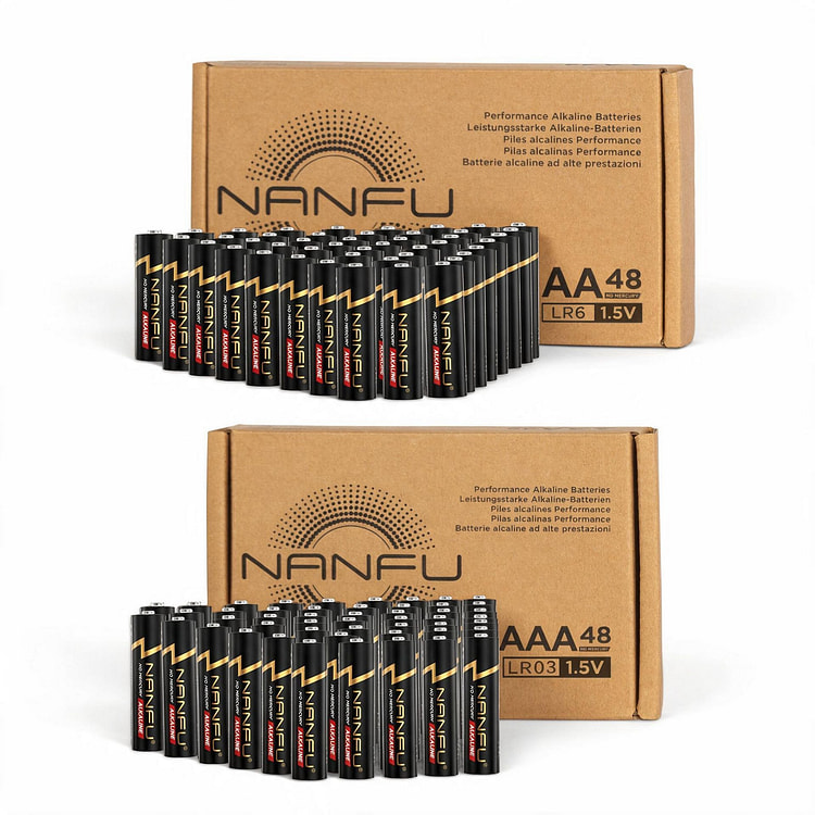 NANFU AA & AAA Batteries Combo Pack, 96 count 96 count