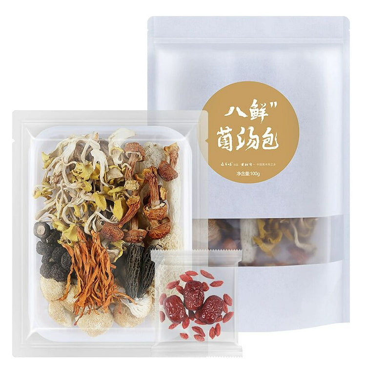 黄松甸八鲜菌汤包干货煲汤