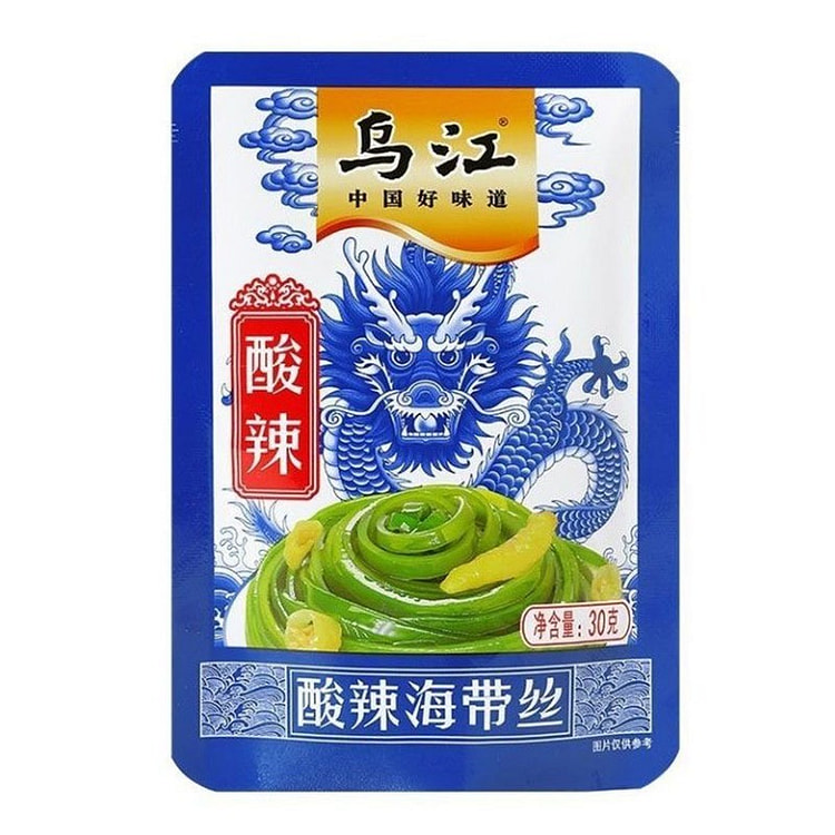 Wujiang Spicy and Sour Kelp Strips 30g 1 pack