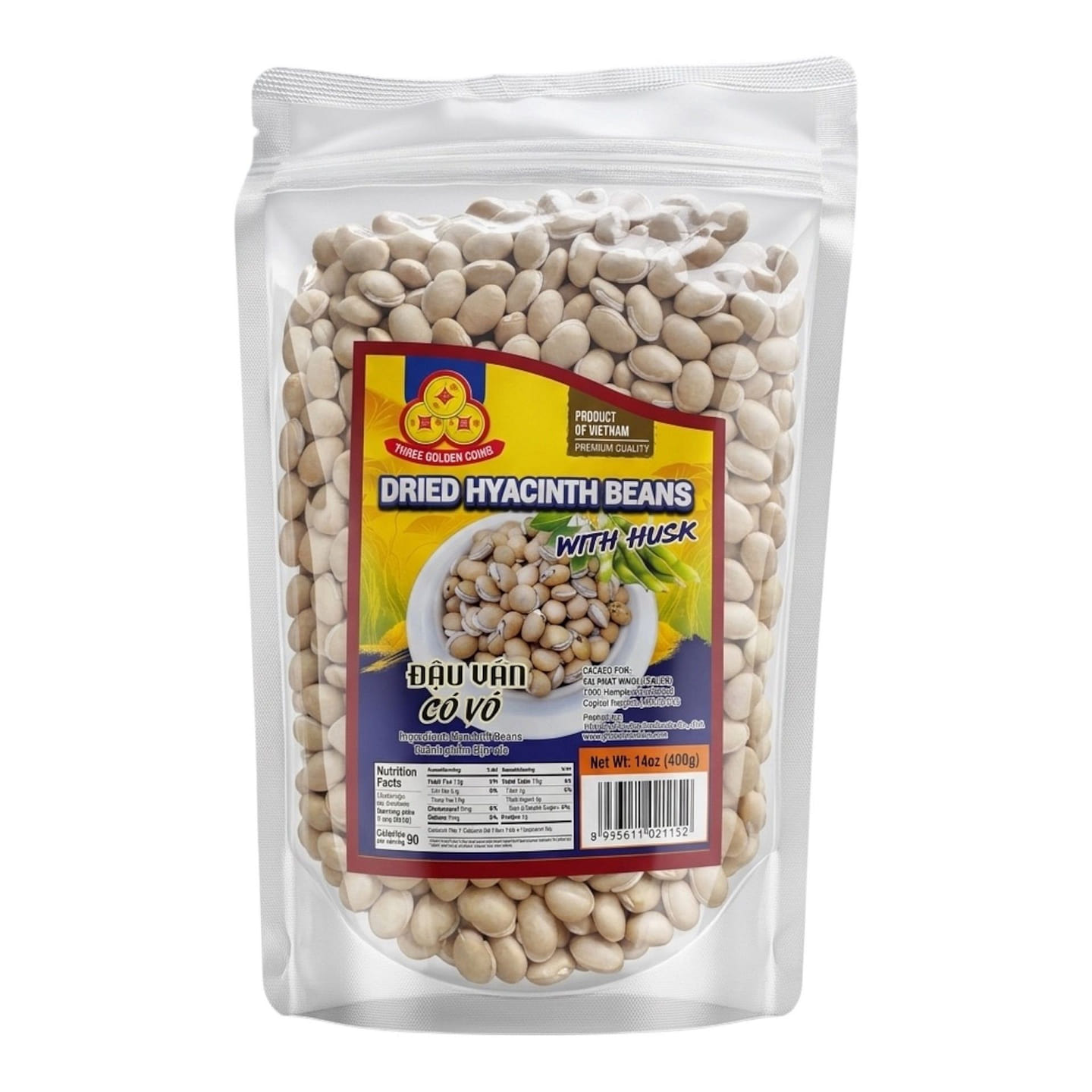 Dried Hyacinth Beans With Husk Dau Van Co Vo 400 g