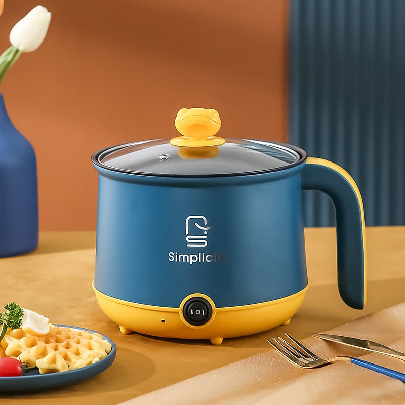 1.8L Multi Electric Hot Pot steamer cooker-blue 1 bunch