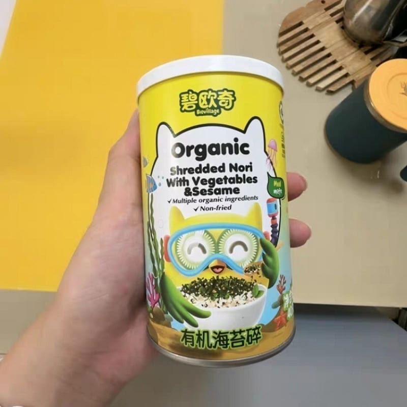 碧欧奇有机海苔碎儿童调味料拌饭料40g一罐 40 克