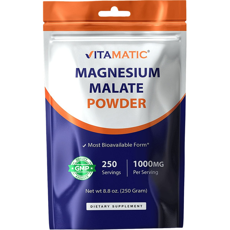 Magnesium Malate 1000mg per Servings - 250 Grams