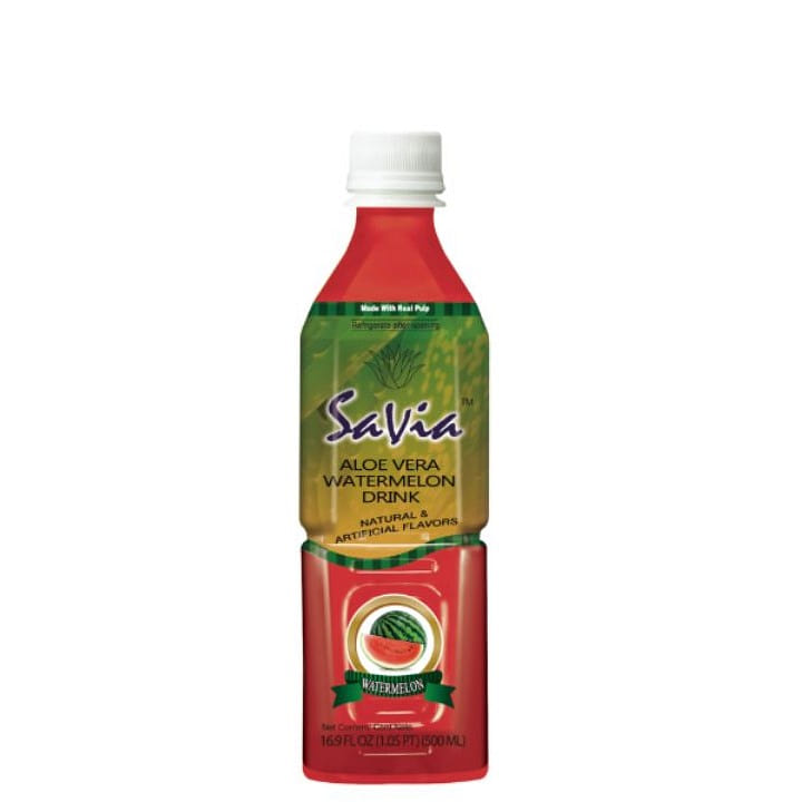 Savia 西瓜蘆薈飲料 16.9oz 12 箱
