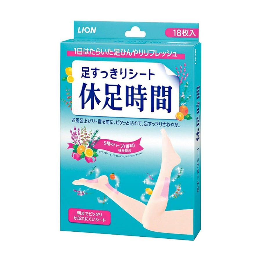 LION Relax Foot Patch 18 sheets/ 1 箱