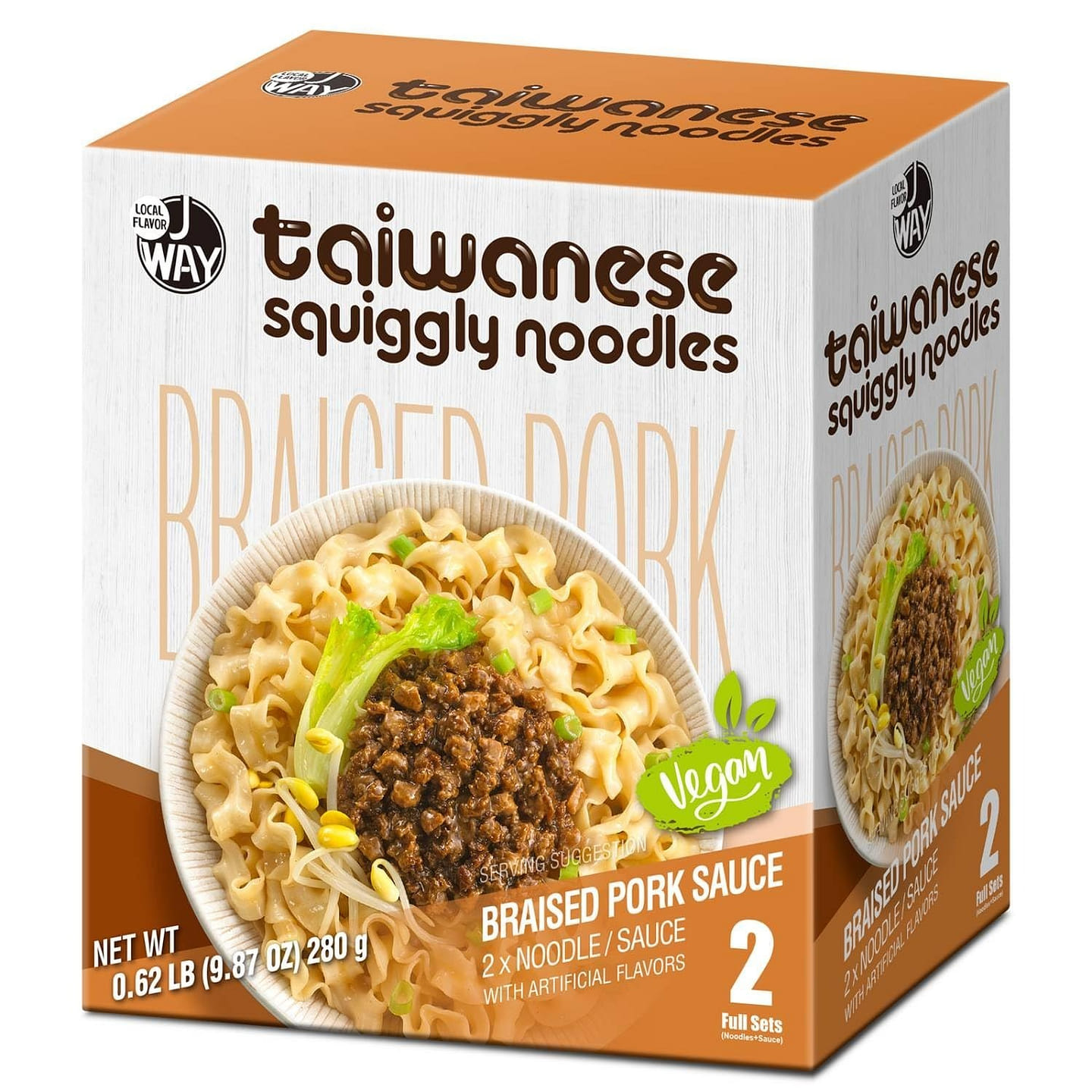 JWAY Instant Squiggly Noodles with Pork SauceN 1 box