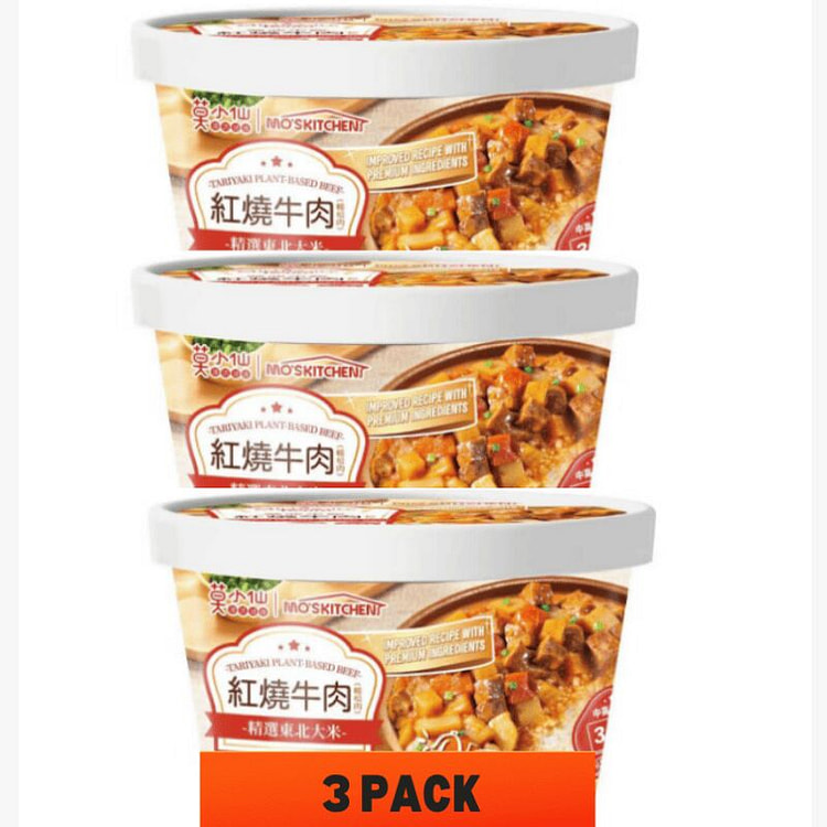 莫小仙 红烧素牛肉 微波米饭 360克*3 520 克