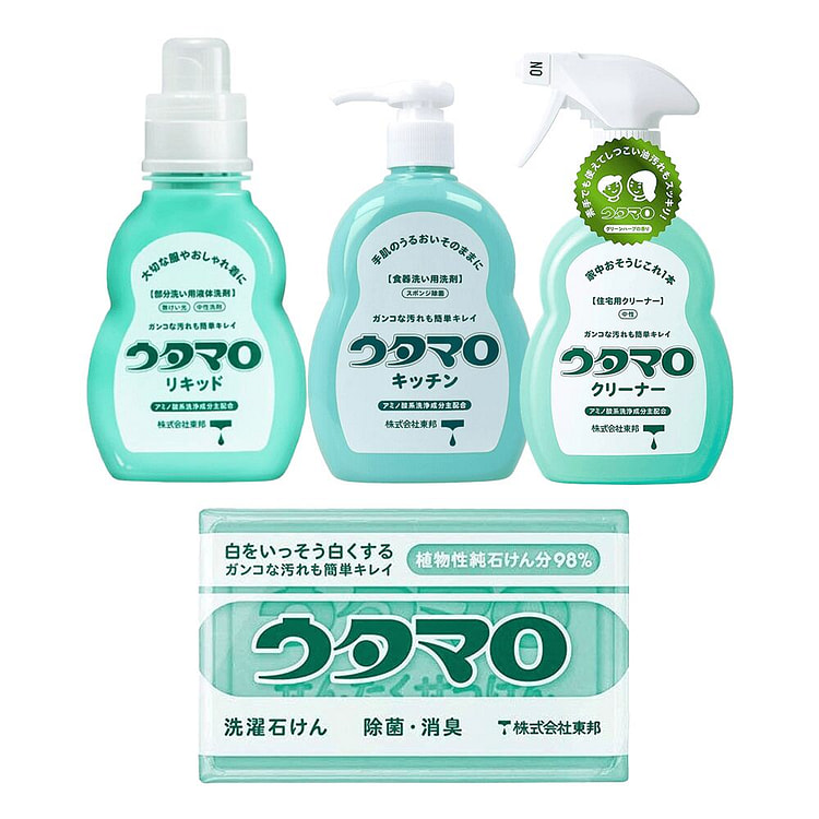 TOHO Utamaro Laundry Kitchen Cleaning 4-piece set 1233 ml
