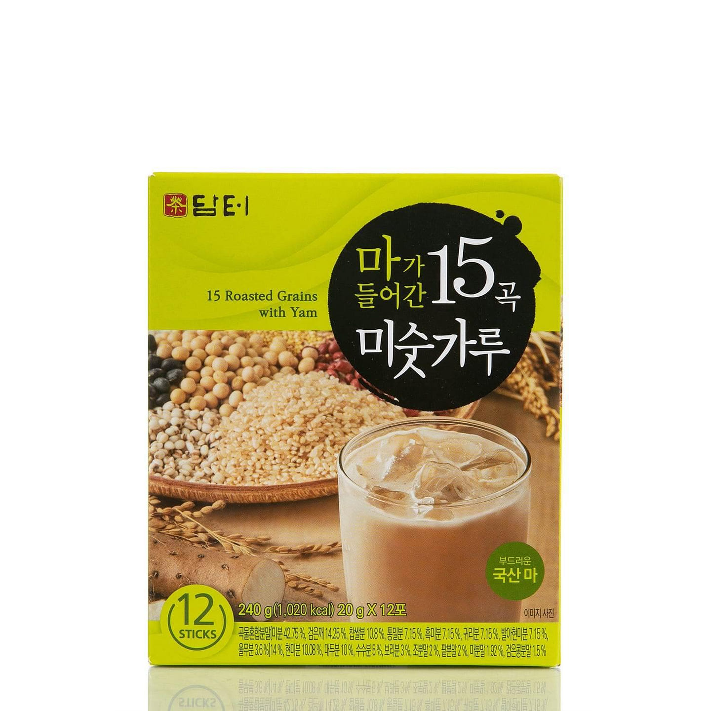Damtuh 15-Grain Misugaru with Yam, 12 Sticks 20 g