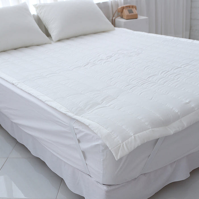 mumooroom Daily Tencel Modal Mattress Pad with Elastic Band – WHITE (US Queen) 1 each