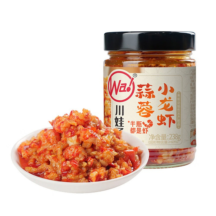 川娃子蒜蓉小龙虾 238g 罐装 小龙虾肉即食 238 克
