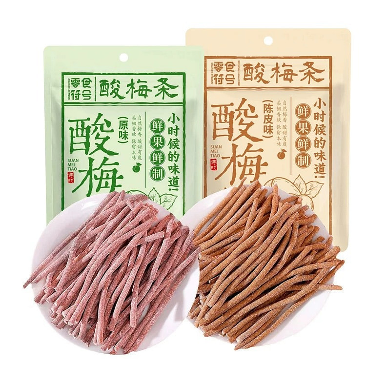 Sour Plum Strips Original Flavor, Dried Tangerine 160 g