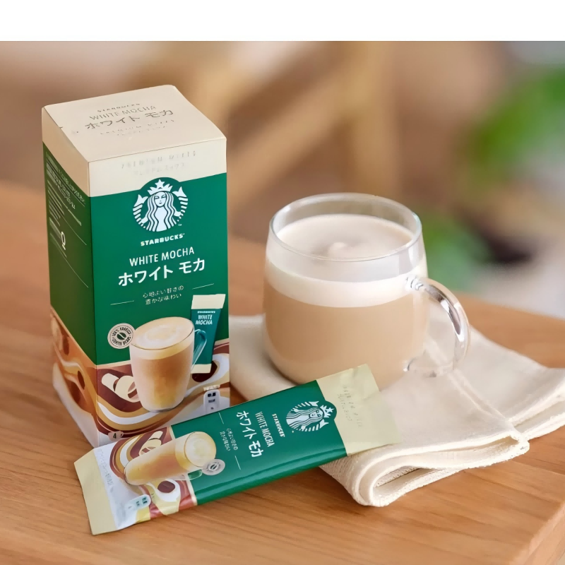 Get Japan STARBUCKS Starbucks Premium Caramel Latte Instant Coffee
