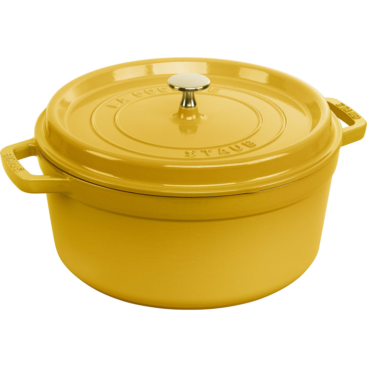 STAUB Cast Iron 5.5-qt Round Cocotte 5.5-qt / Citron 1 each