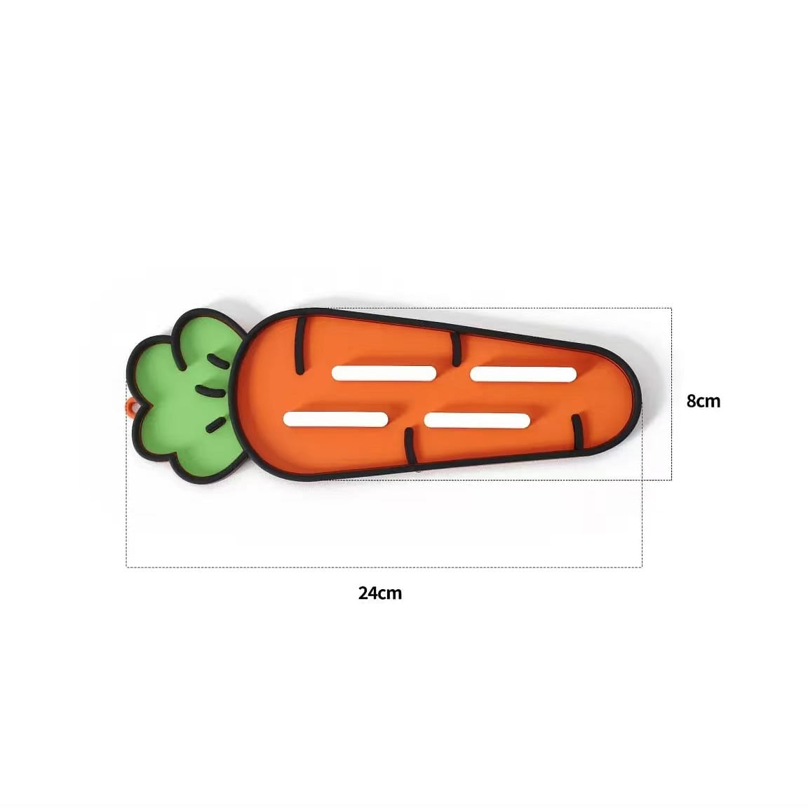 Carrot-shaped Lid Mat Orange 1 count
