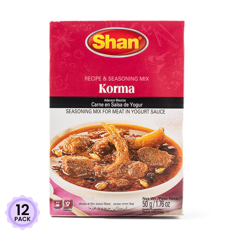 Shan 咖喱调味料(Korma) 1.76 盎司*12 包
