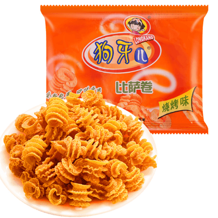 狗牙儿比萨卷烧烤味20g*10包