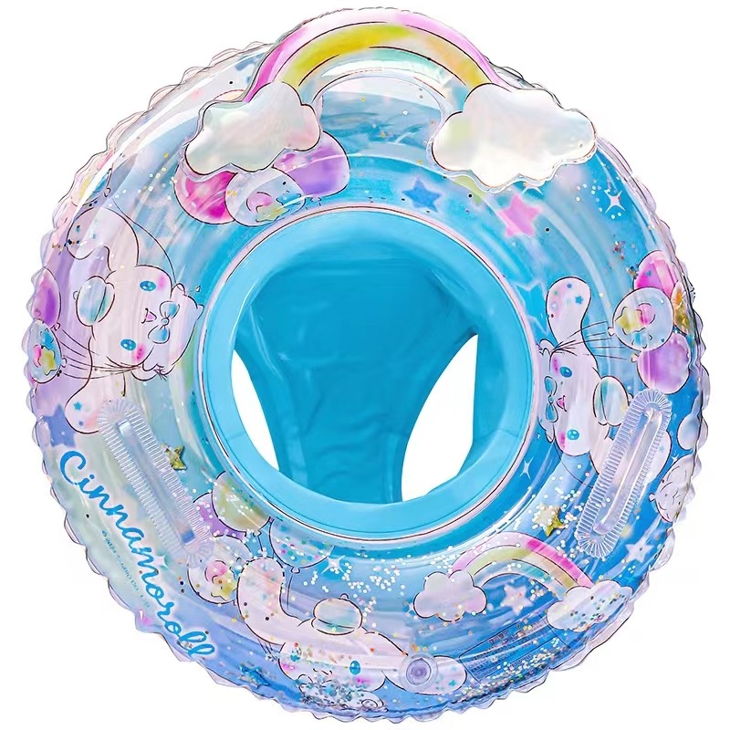Get Sanrio Inflatable Pvc Swimming Ring For Kids Sequin Pedest ...