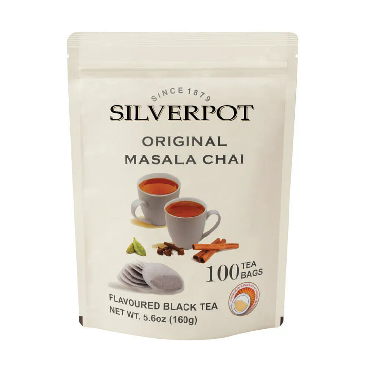 Silverpot, Original Masala Chai Tea Bags 100 count