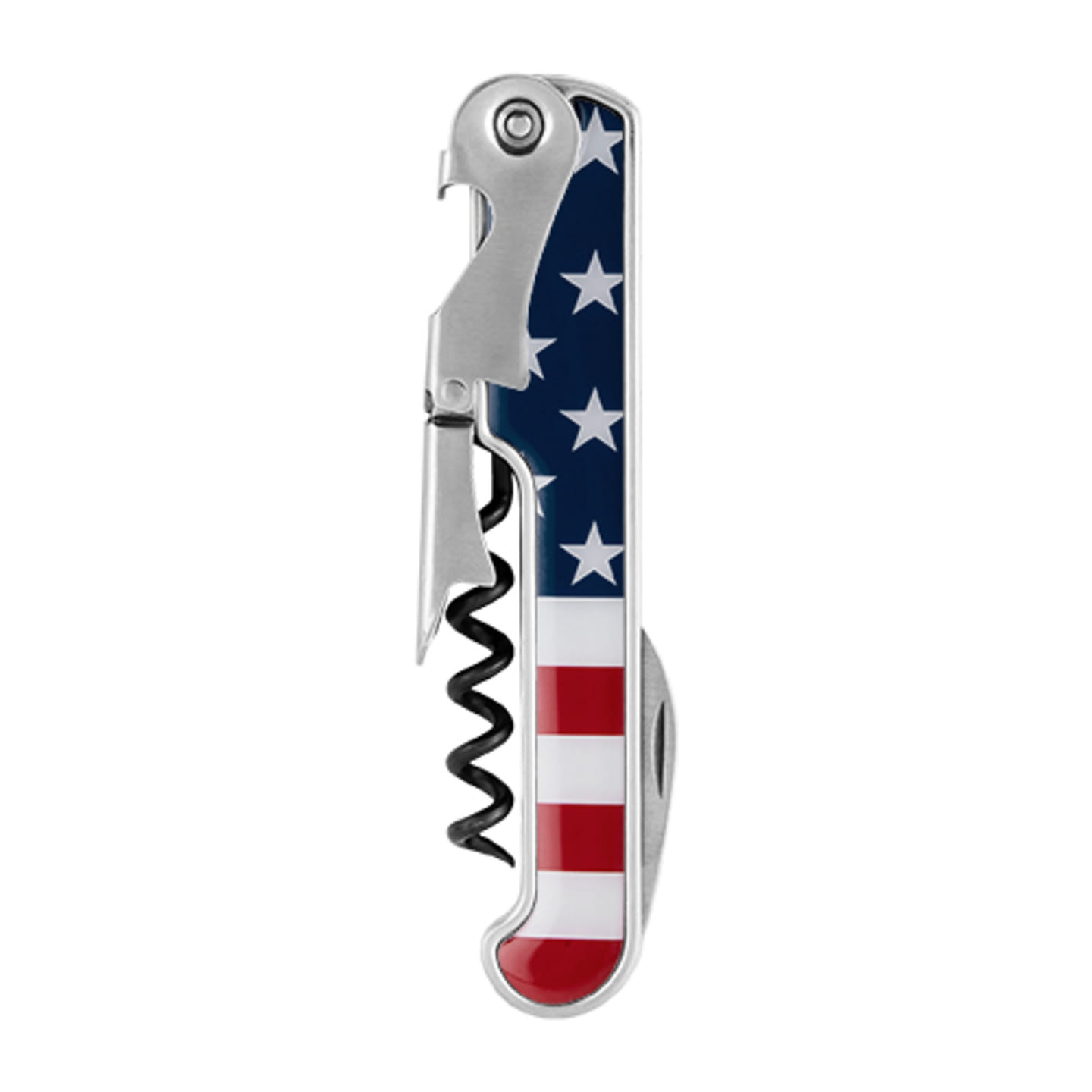American Flag Stainless Steel Corkscrew by Foster & Rye™ 1 each