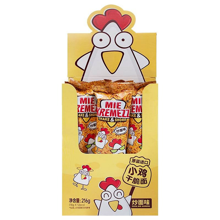印尼小鸡碎碎干脆面炒面味（18g*12袋） 216 克