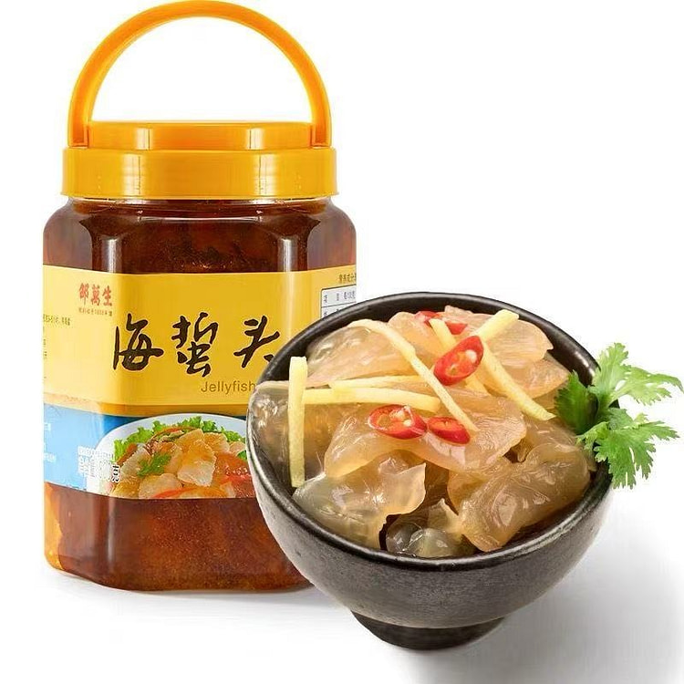 邵万生 海蜇头 脆爽凉拌菜 海蜇1瓶 800 克