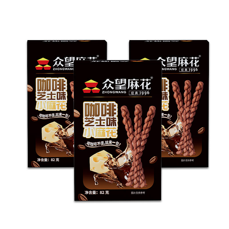 Coffee cheese twisted dough sticks 82g*3 boxes 246 g