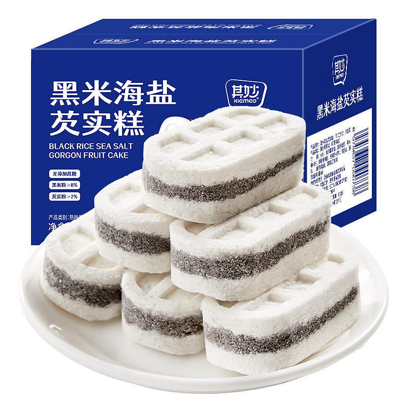 Its wonderful sea salt black rice Gorgon cake original 300 g
