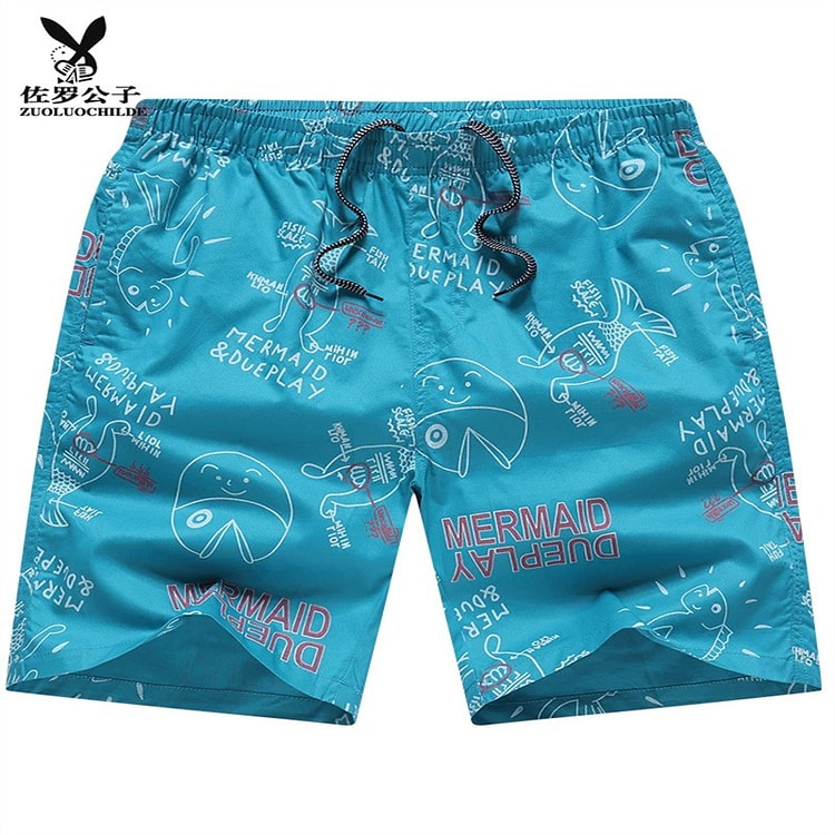 4XL 宝蓝色沙滩短裤 1 份