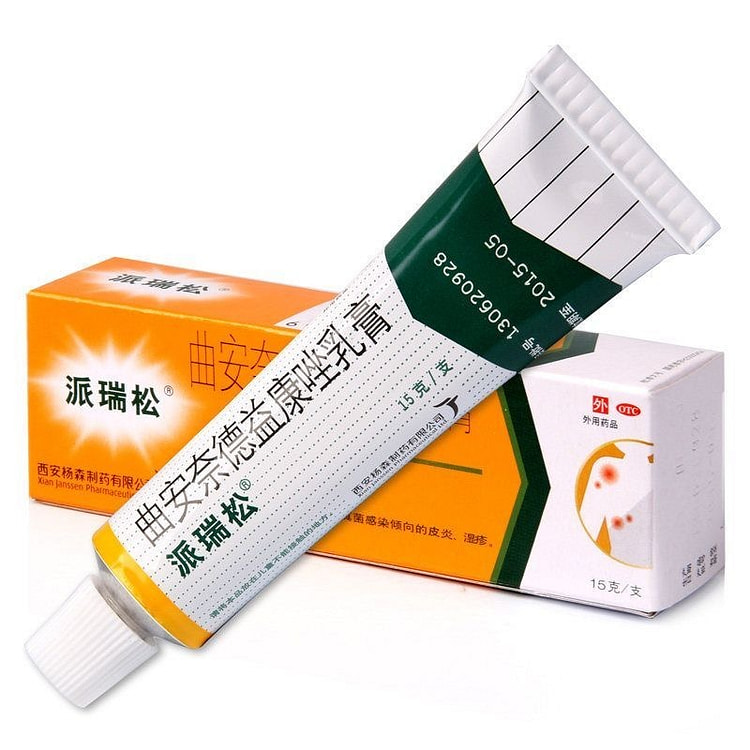 派瑞松 曲安奈德益康唑乳膏 皮炎湿疹手足癣感染 15 克