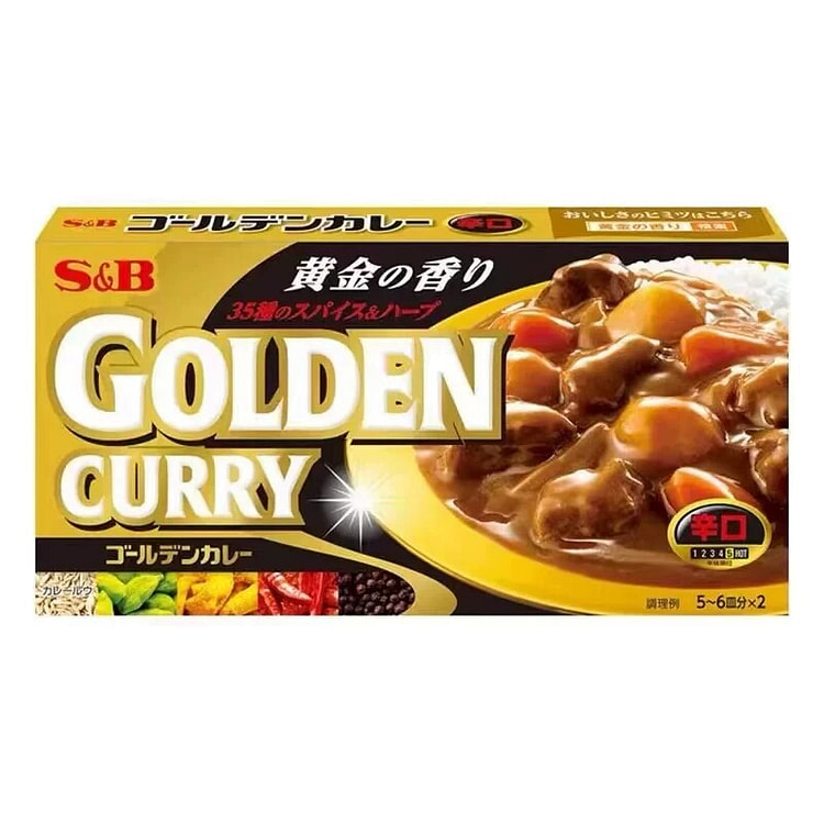 Japan SB Golden Curry Block 198g spicy 198 g