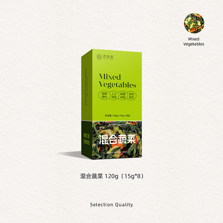 百哉堂混合蔬菜包120g*1盒 120 克