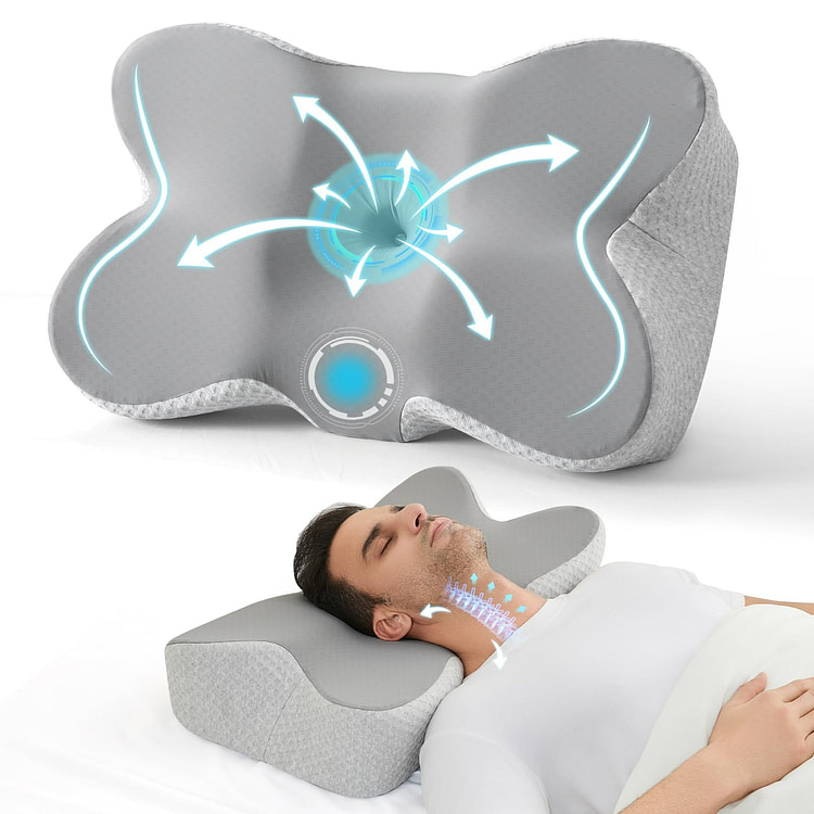 颈椎枕 缓解疼痛深度睡眠 记忆棉枕头 带枕套深睡枕 1 份