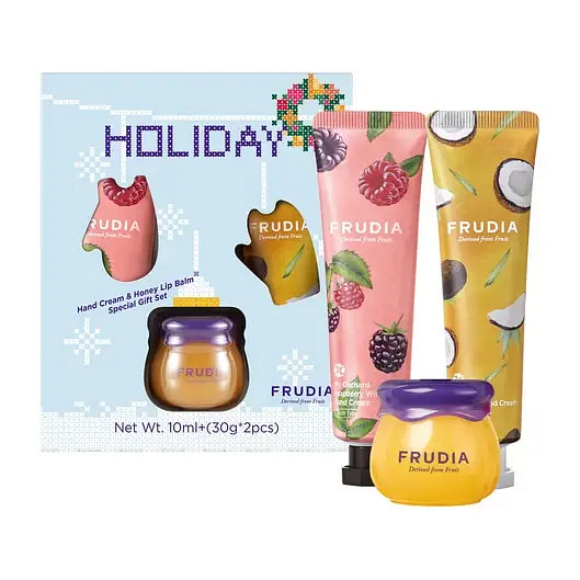 FRUDIA 润唇膏&护手霜假日套装