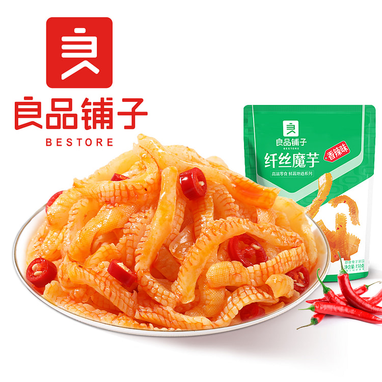 良品铺子纤丝魔芋香辣口味150g/袋