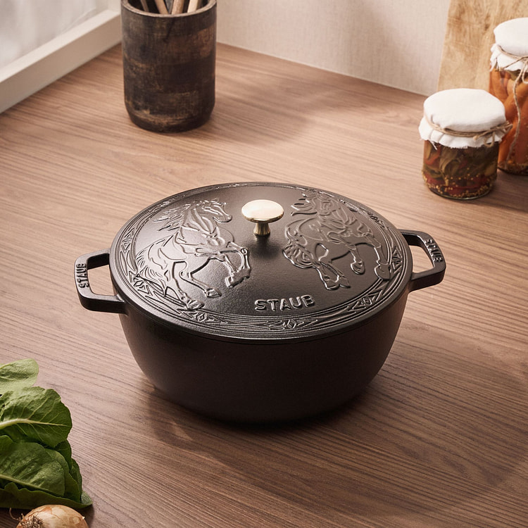 【马年限定】Staub 铸铁法式炖锅 5夸脱 1 份