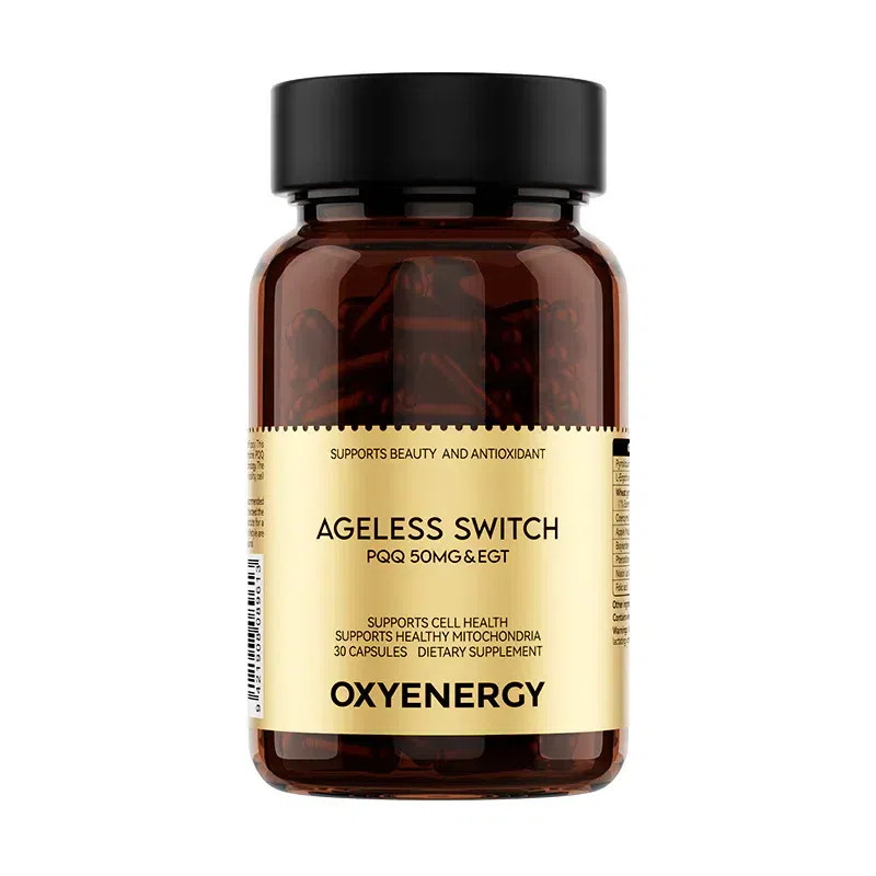 OXYENERGY Ageless Switch PQQ 50MG & EGT 30 Caps 1 bottle