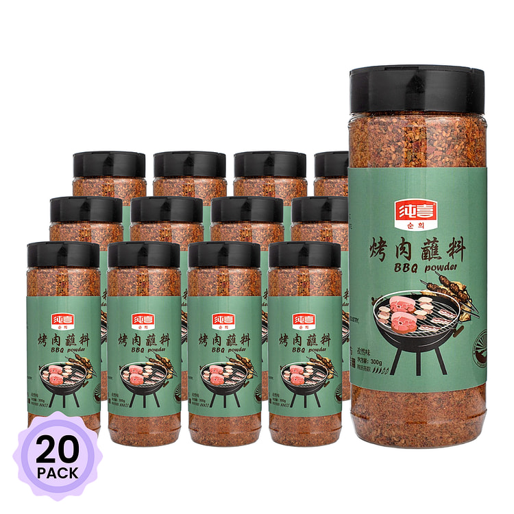 纯喜牌 羊肉串烧烤料 孜然味 中辣 300 克*20 包