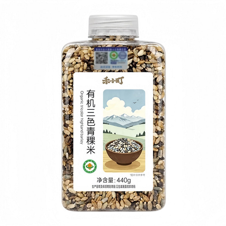 禾小町 有机三色青稞米轻食营养 440g*1瓶 440 克