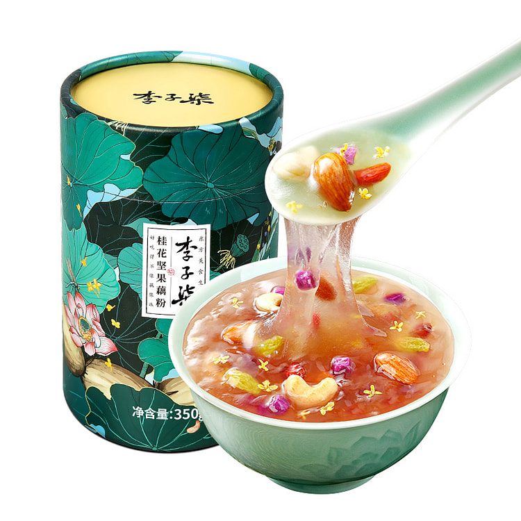 李子柒桂花坚果冲泡代餐食品藕粉350g*1罐装